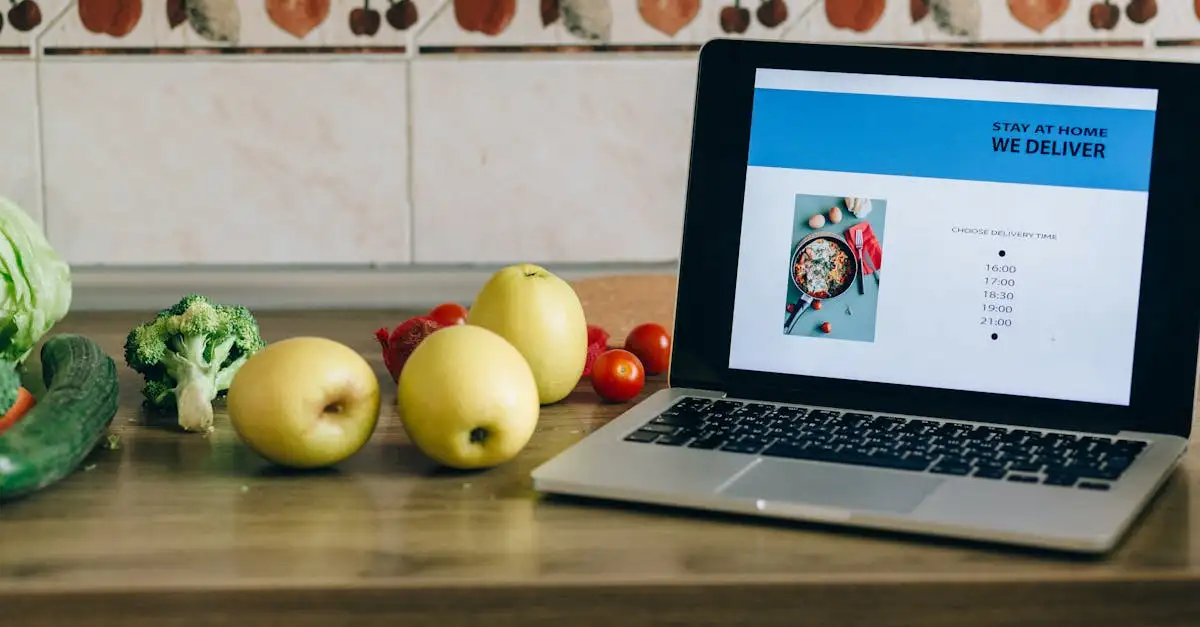 Online bestellen eten