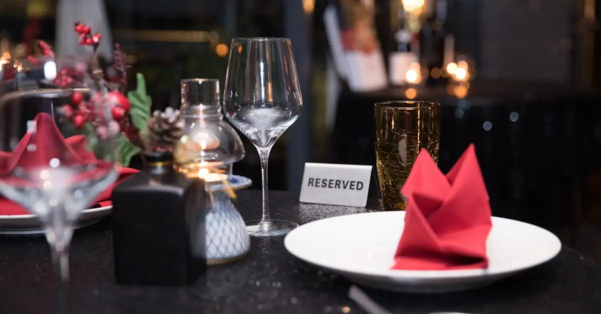 Met kerst uit eten: Reserveer nu uw tafel